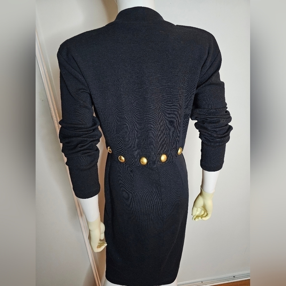 Vintage Authentic ANDREA JOVINE Dress 100% Wool Size M - Picture 10 of 17